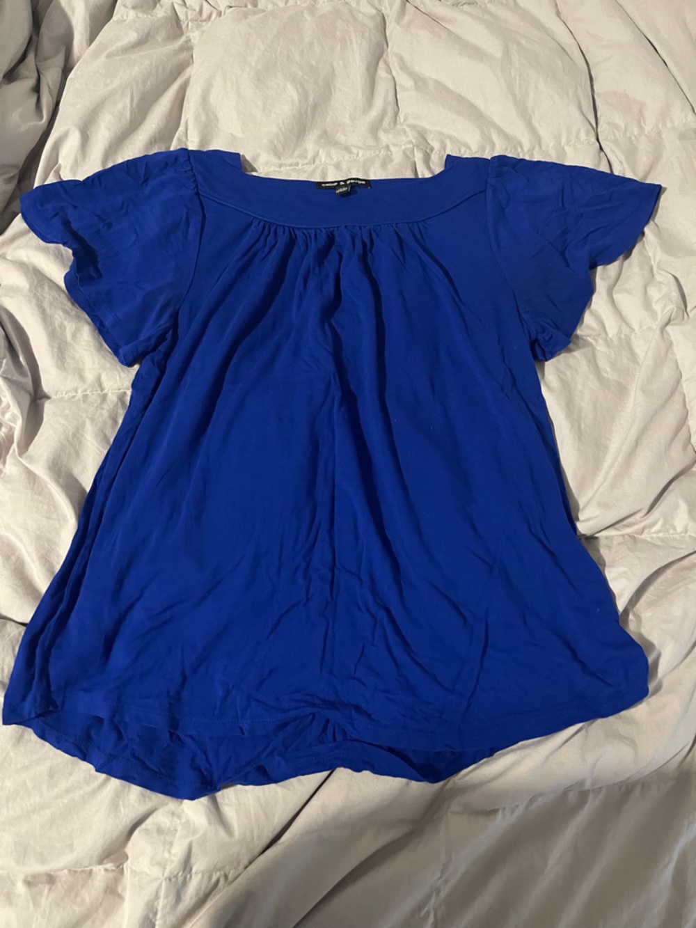 Cable & Gauge Royal Blue Short Sleeve Top